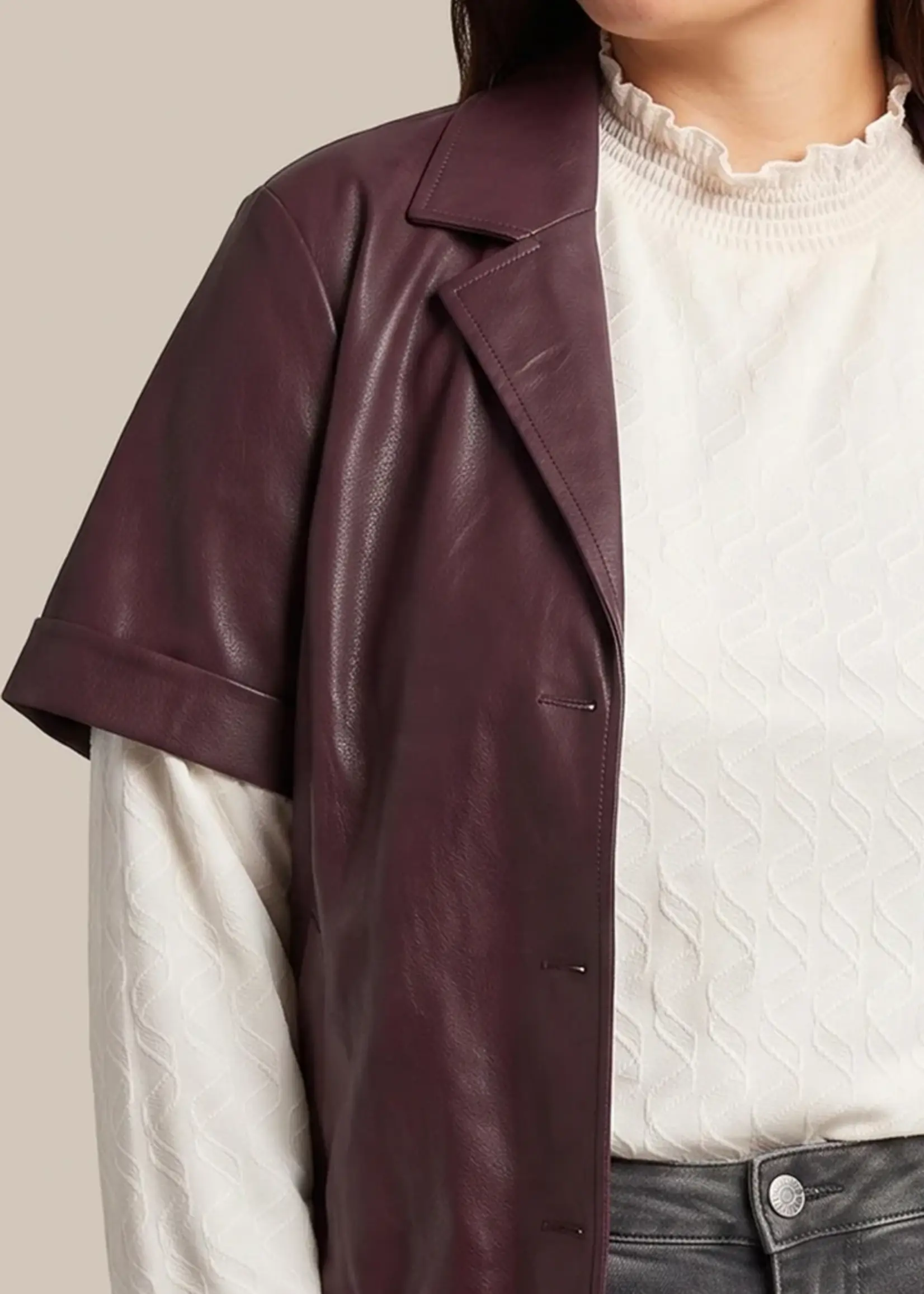 Exxcellent Ziniara Gilet Warm Aubergine