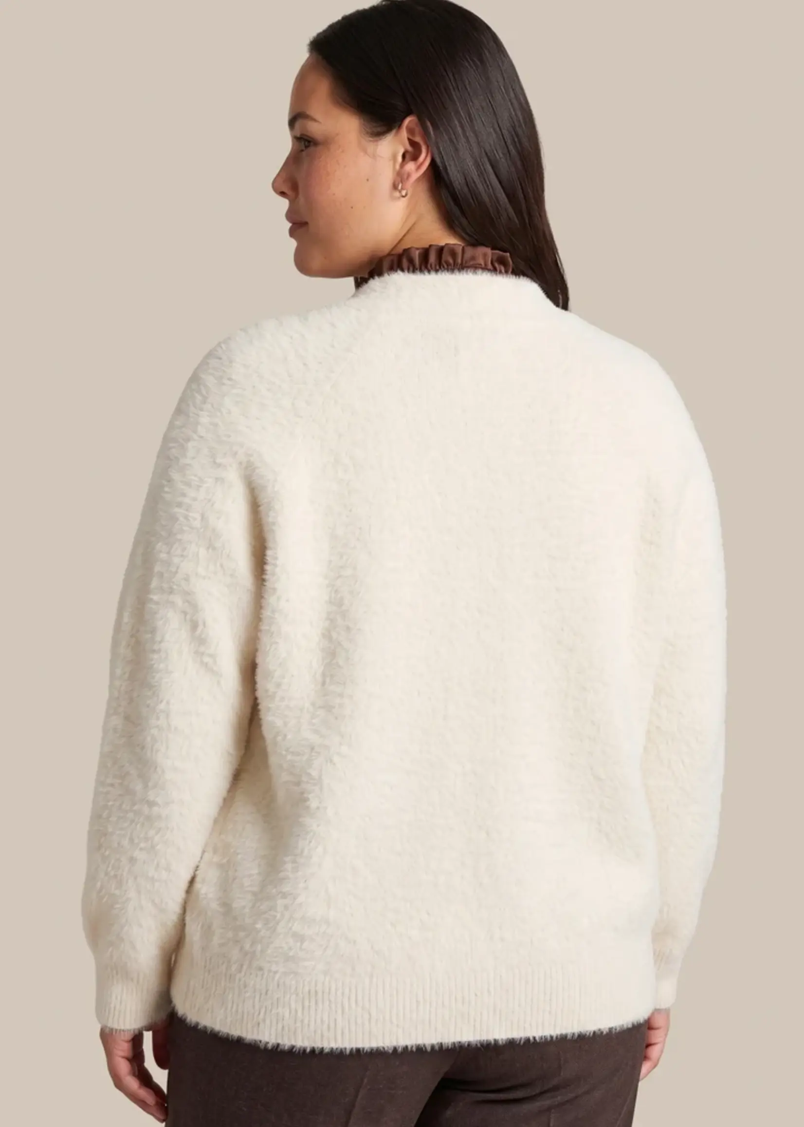Exxcellent Jovi Knit Cardigan Wool White