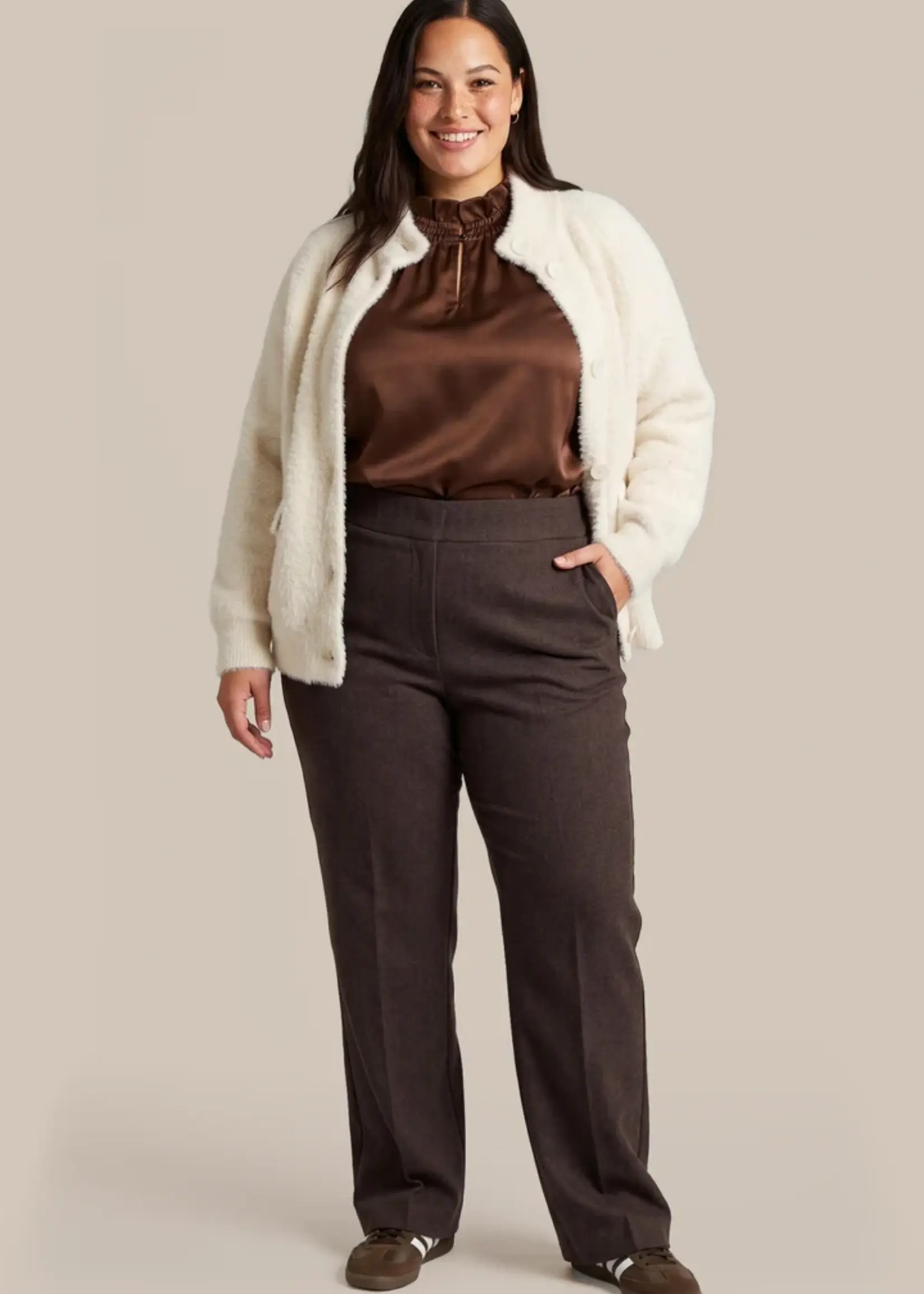 Exxcellent Jovi Knit Cardigan Wool White