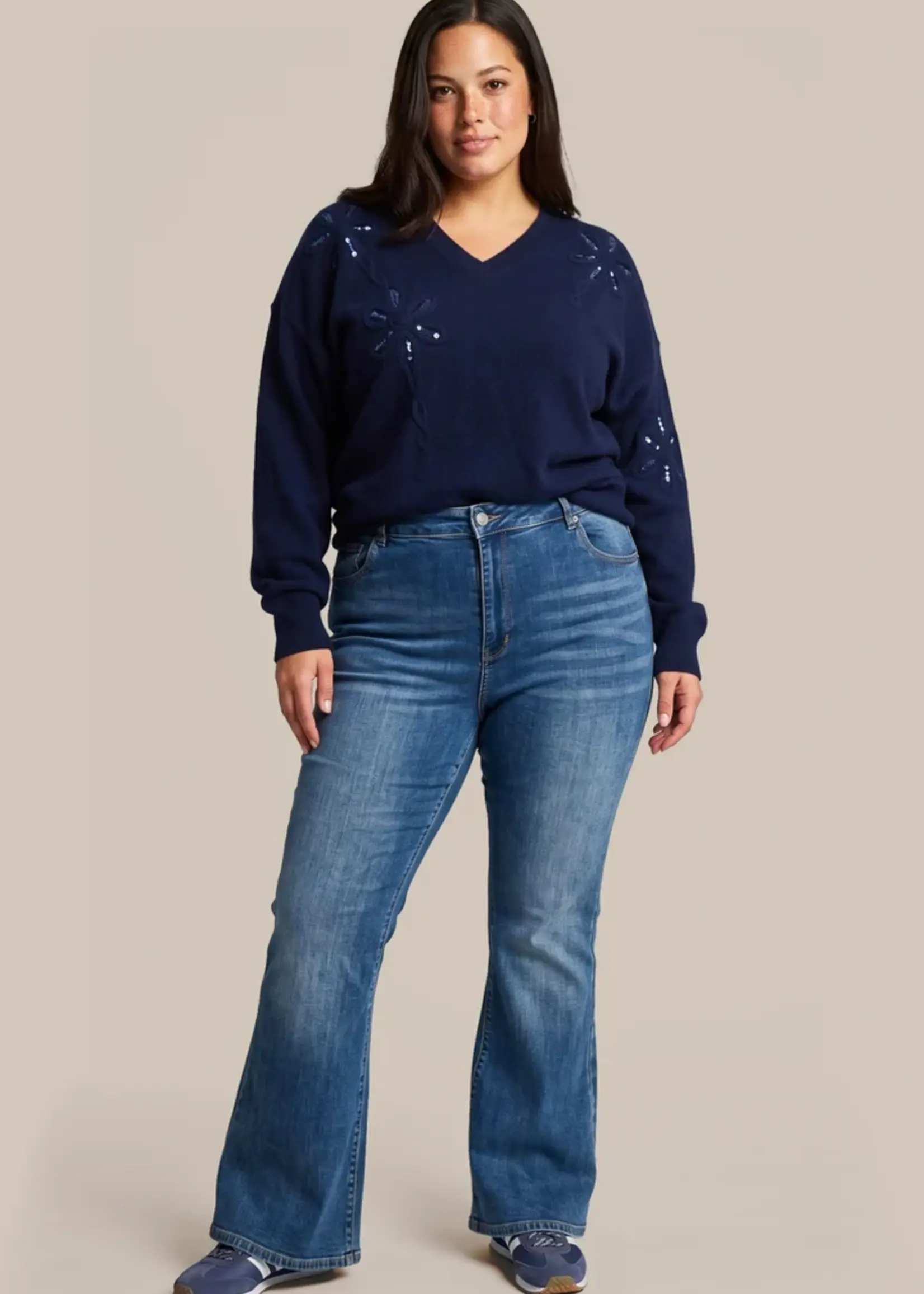 Exxcellent Yori Knit Pullover Midnight Blue