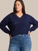 Exxcellent Yori Knit Pullover Midnight Blue