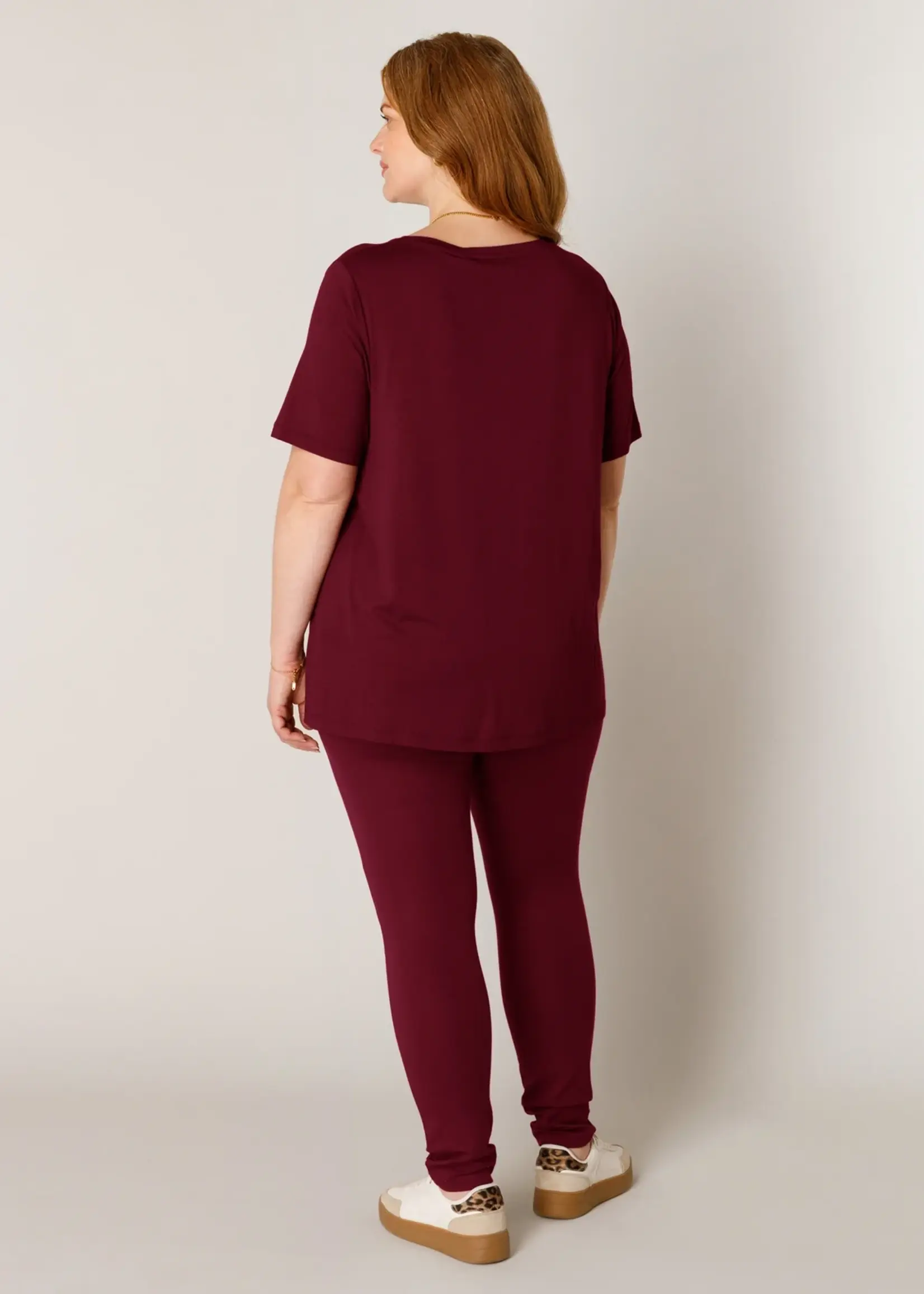 Base Level Curvy Alba Wine Red
