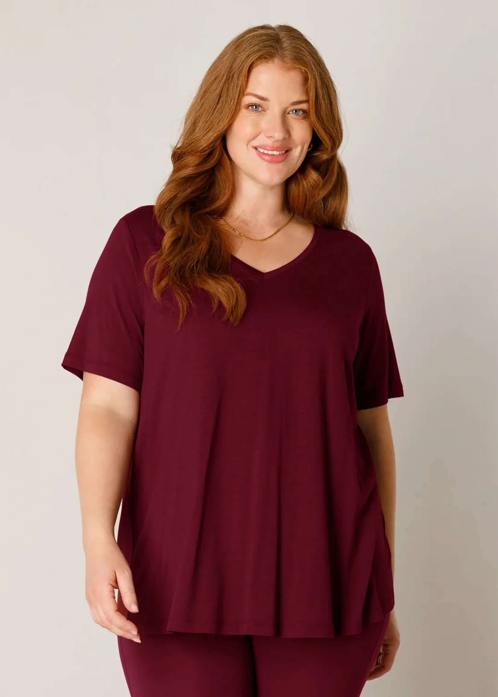 Base Level Curvy Alba Wine Red