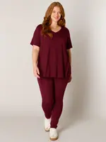 Base Level Curvy Alba Wine Red