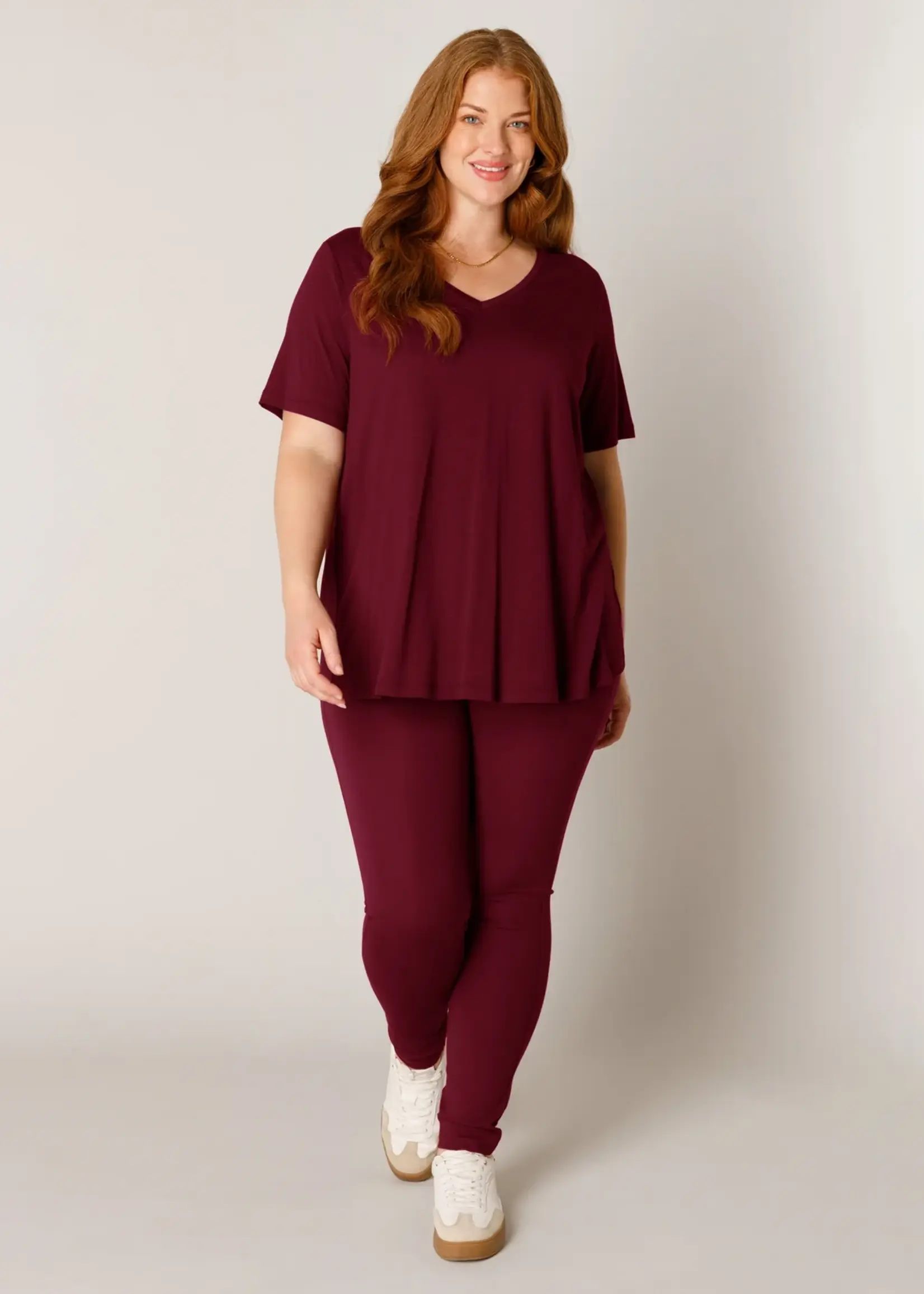 Base Level Curvy Alba Wine Red