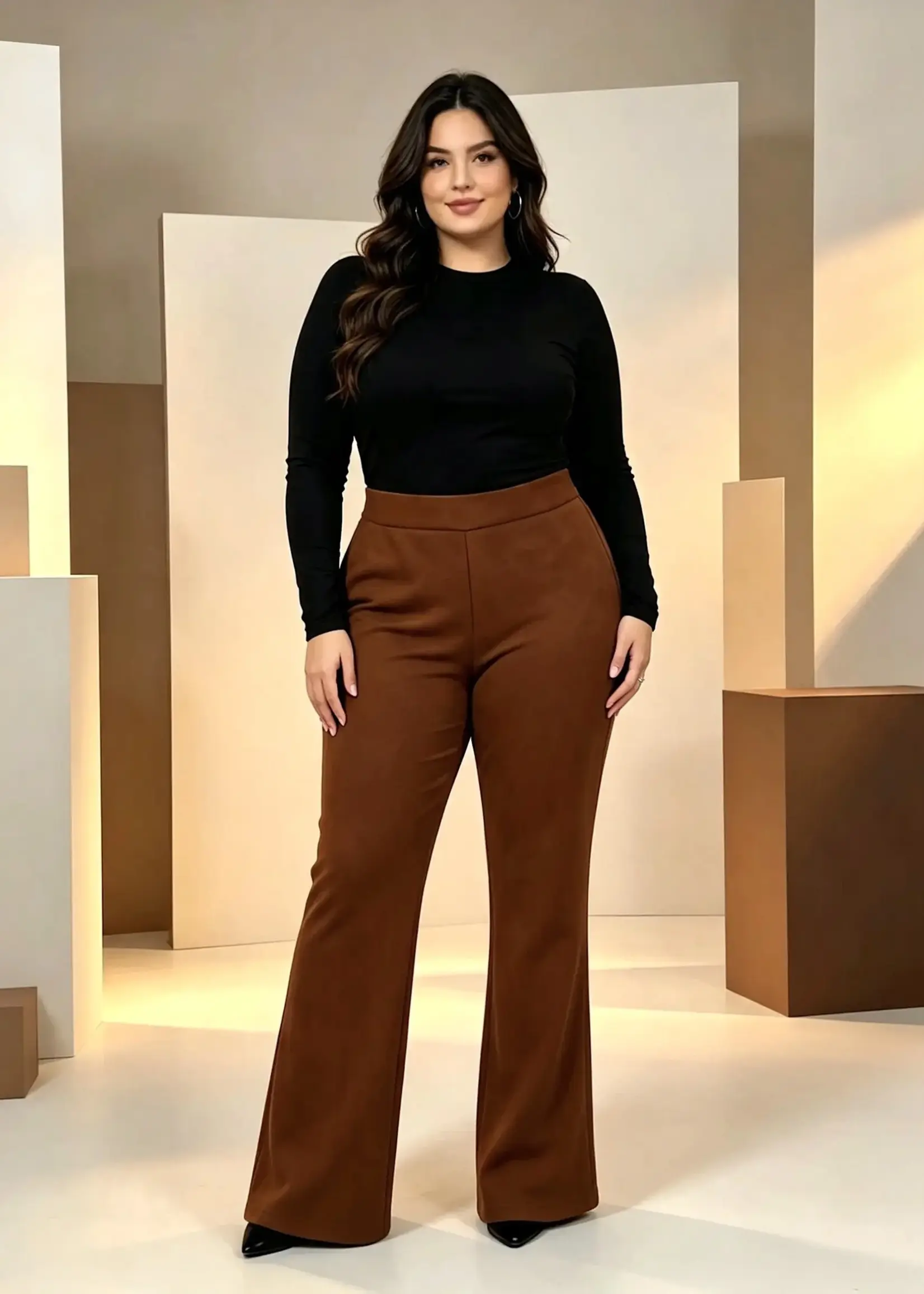 Ophilia Sem scuba cognac