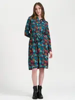 LaLamour Pearl Dress Slow Bloomer Navy Peony