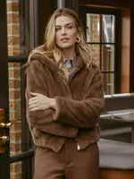 C&S The Label Ona Coat Dark Walnut