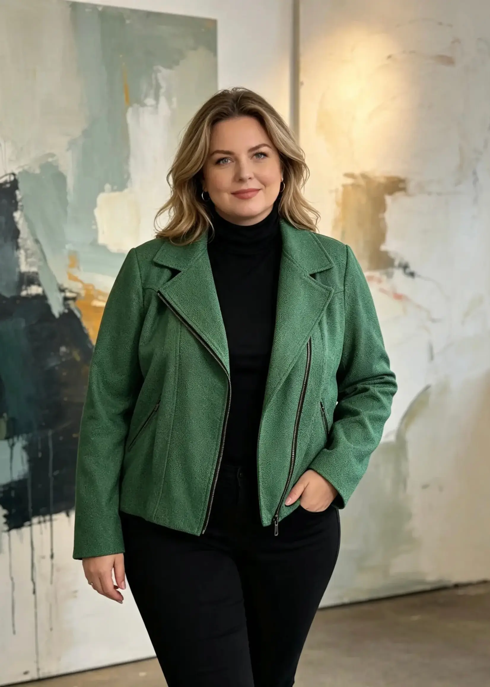 Ophilia Carmen Vintage Leather Green