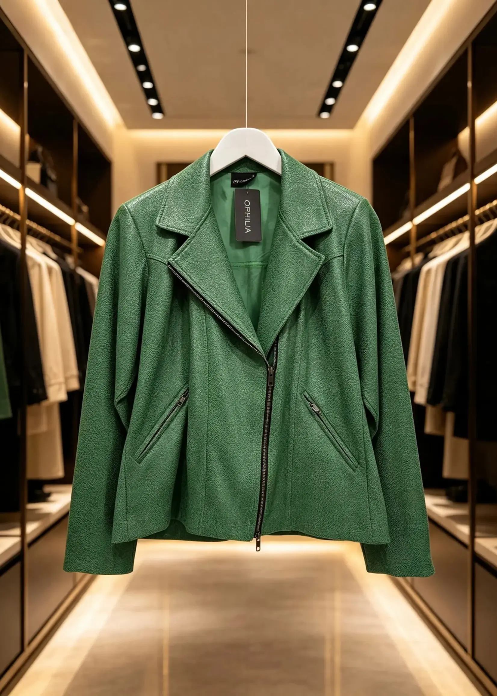 Ophilia Carmen Vintage Leather Green