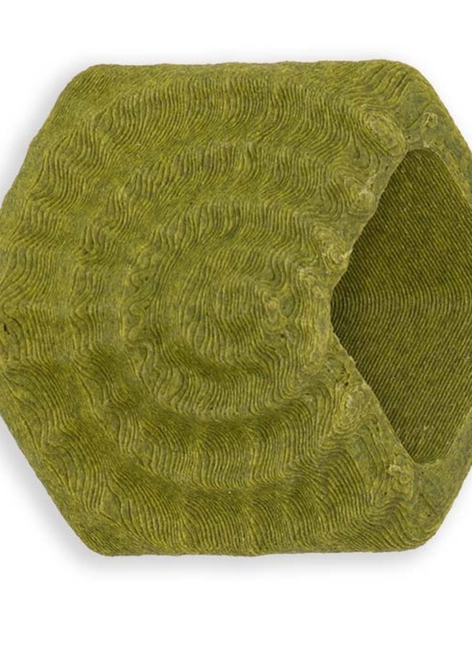 Cubes Cube Green Stone Fossil, 3D geprint BIO