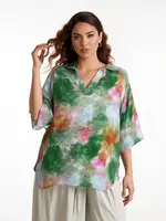 Ophilia Cloe Viscose Satin Green Maat 5