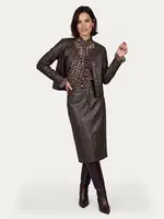 C&S The Label Sandy Skirt Dark Chocolate