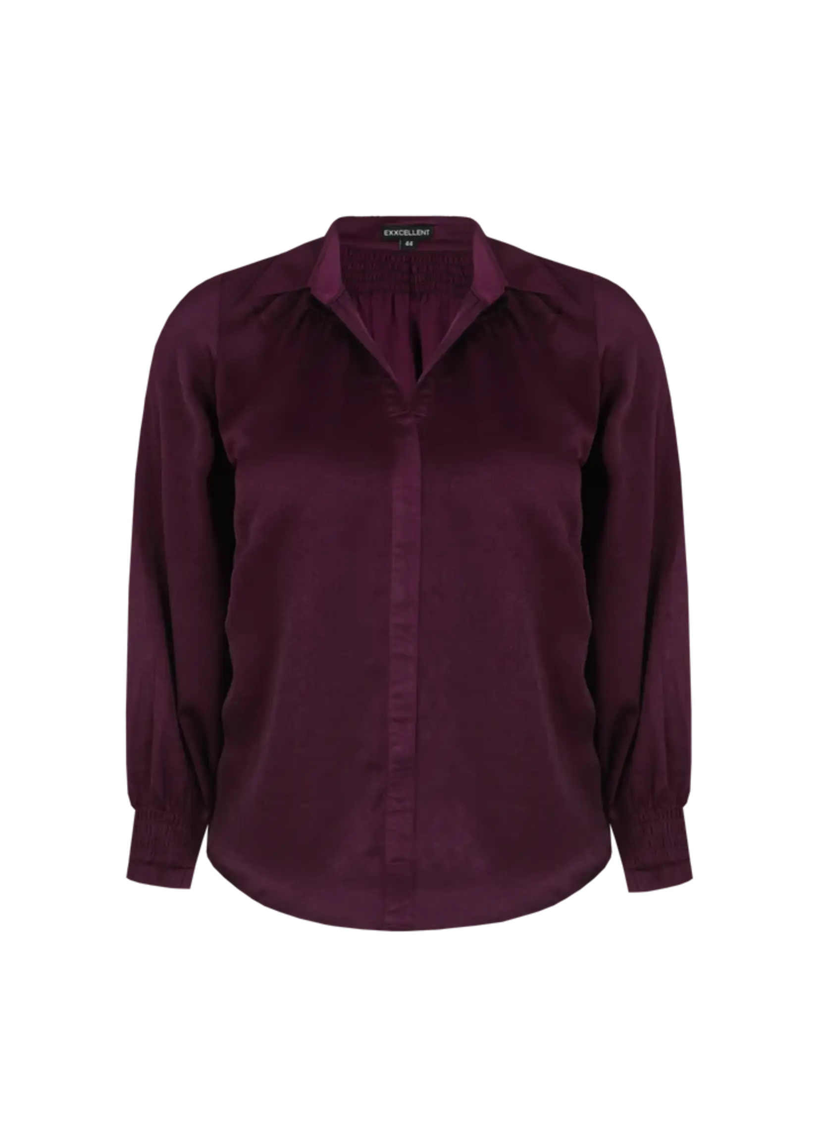 Exxcellent Nysara Blouse Warm Aubergine
