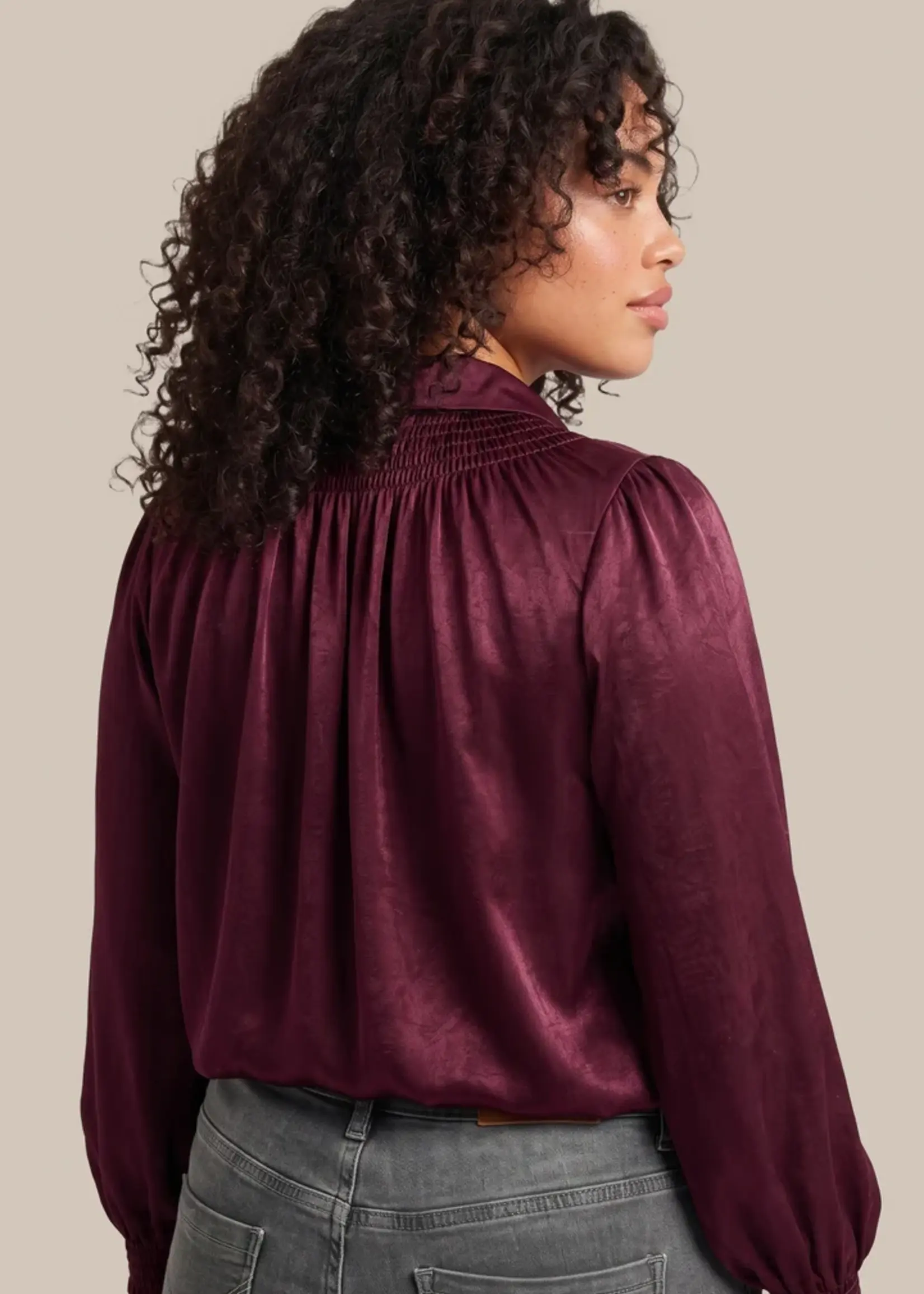 Exxcellent Nysara Blouse Warm Aubergine