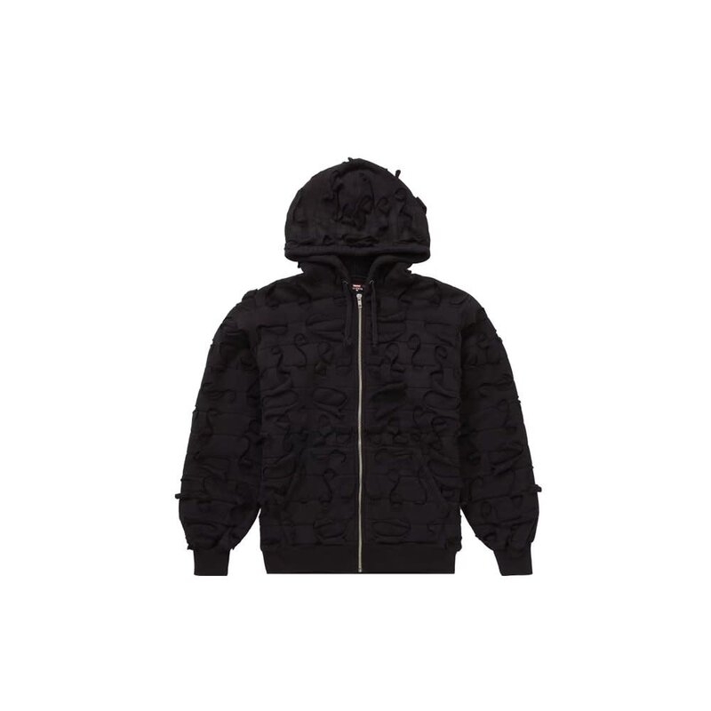 Supreme Griffin Zipped up Hooded Sweatshirt - Black Edition 