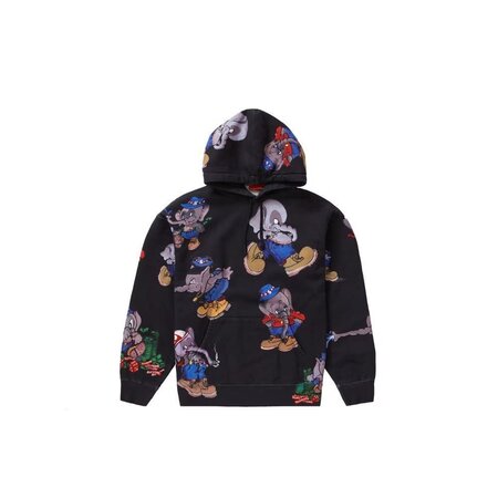 Supreme Elephant Hooded Sweatshirt - Black Edition