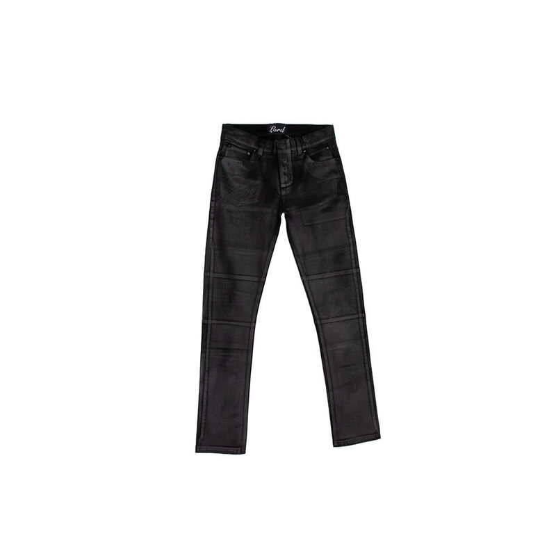 Saint Laurent Wax Denim Jeans in Black for Men | Lyst