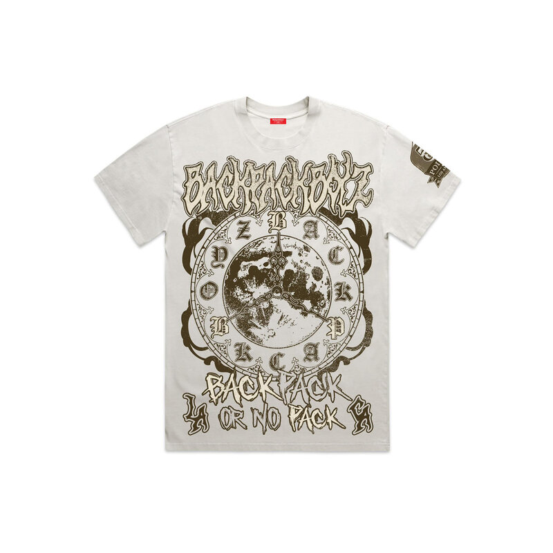 Backpackboyz Vintage Oversized Clock Tee - Beige