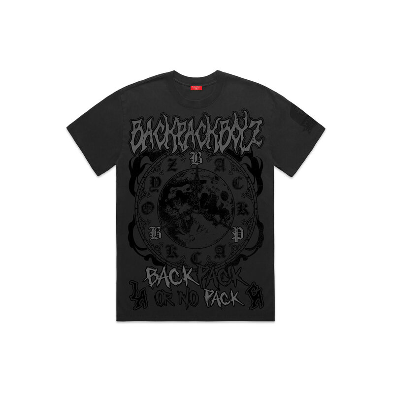 Backpackboyz Vintage Oversized Clock Tee - Black/Grey