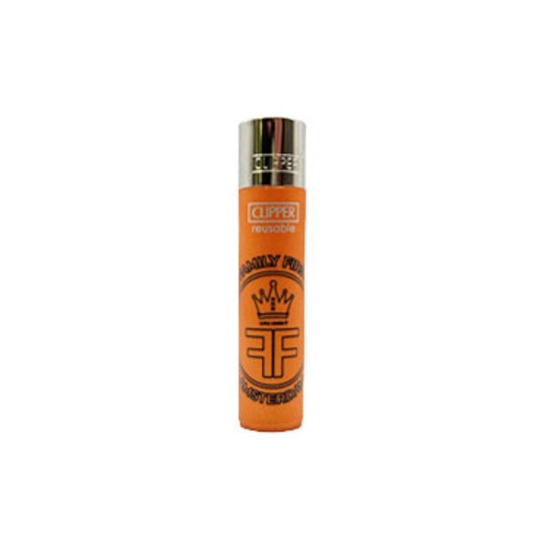 The Family First Clipper Lighter - Family First Amsterdam - Glitter Orange Edition