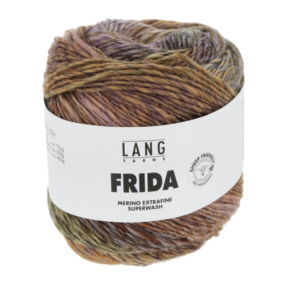 Lang Lang Yarns Frida | 0010 bruin/paars Lang Lang Yarns Frida | 0010 bruin/paars