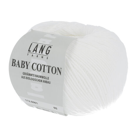 Lang Lang Yarns BabyCotton | 0001 wit Lang Lang Yarns BabyCotton | 0001 wit
