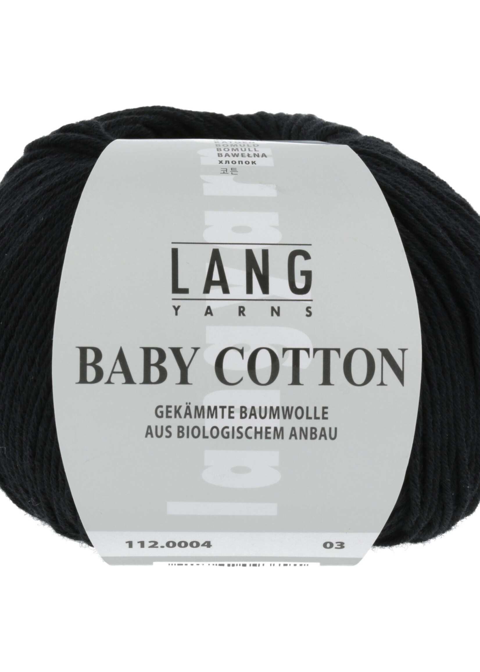 Lang Lang Yarns BabyCotton | 0004 zwart