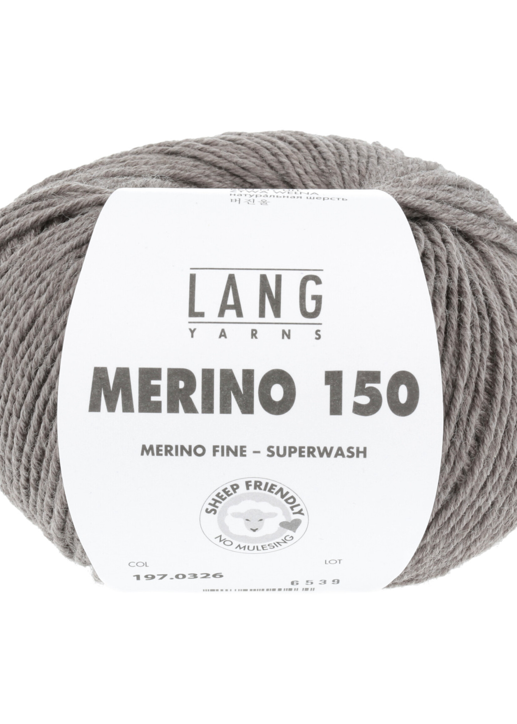 Lang Lang Yarns Merino 150 | 0326  donker beige melange