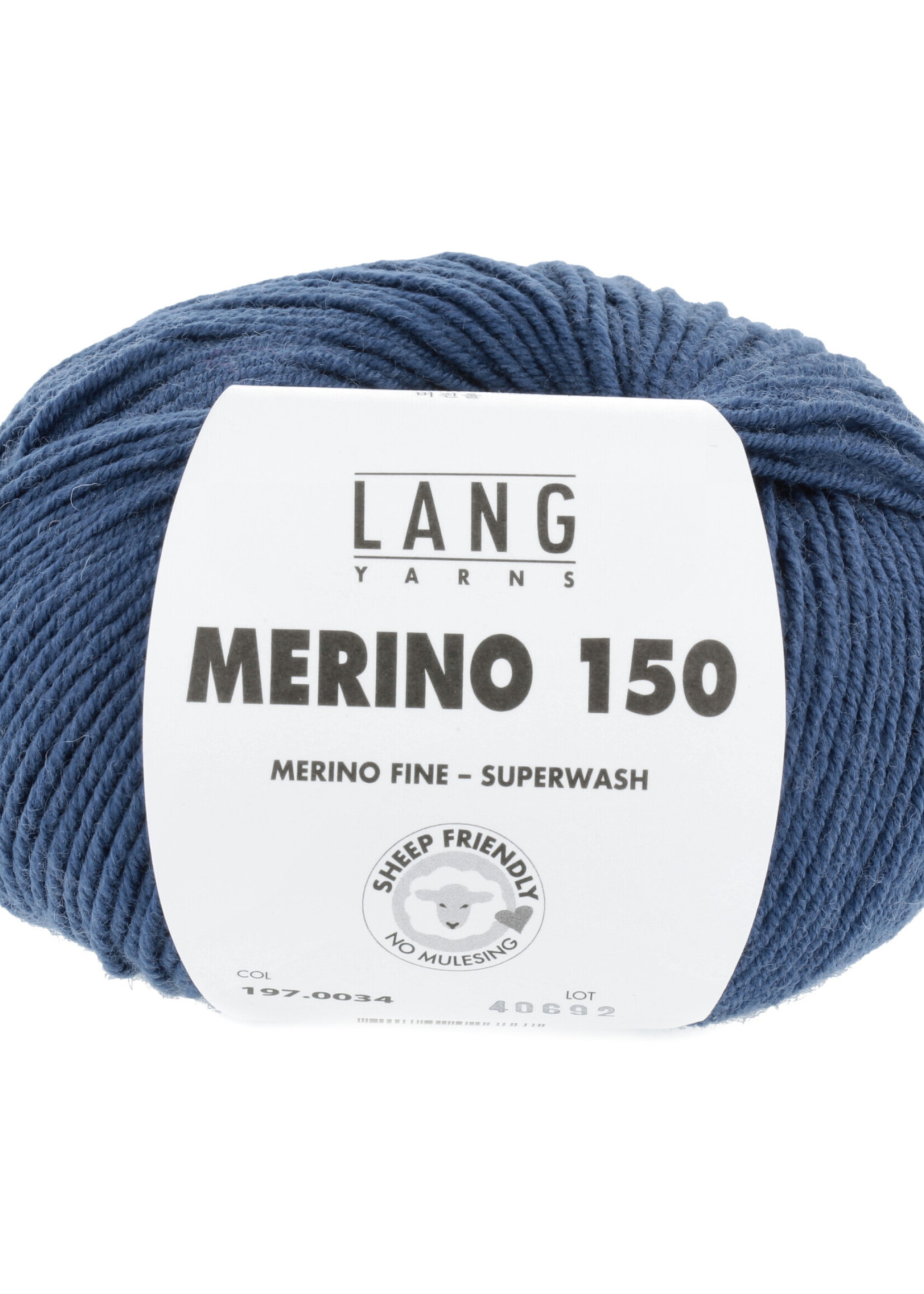 Lang Lang Yarns Merino 150 | 0034 donker jeans
