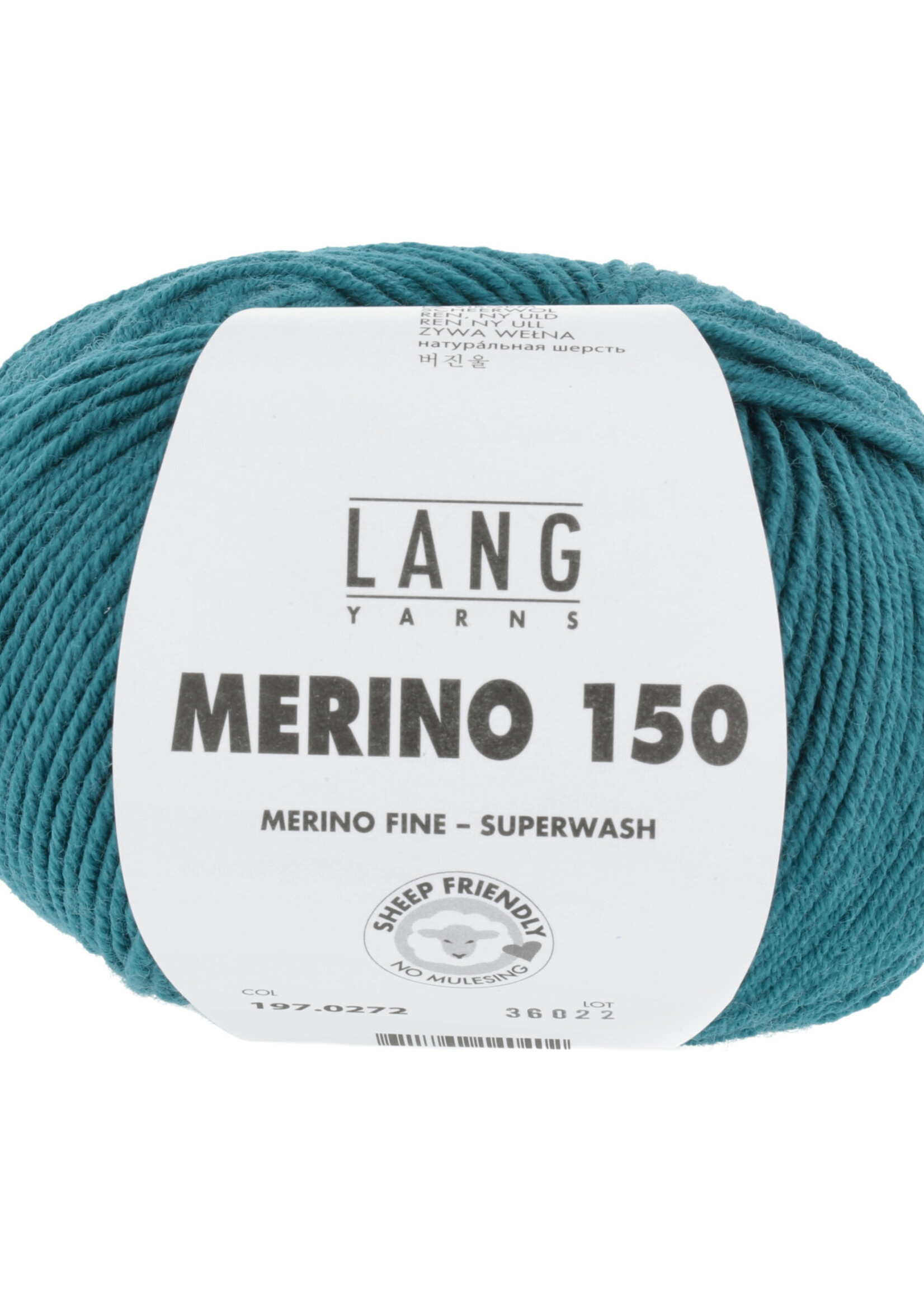 Lang Lang Yarns Merino 150 | 0272 donker turkoois
