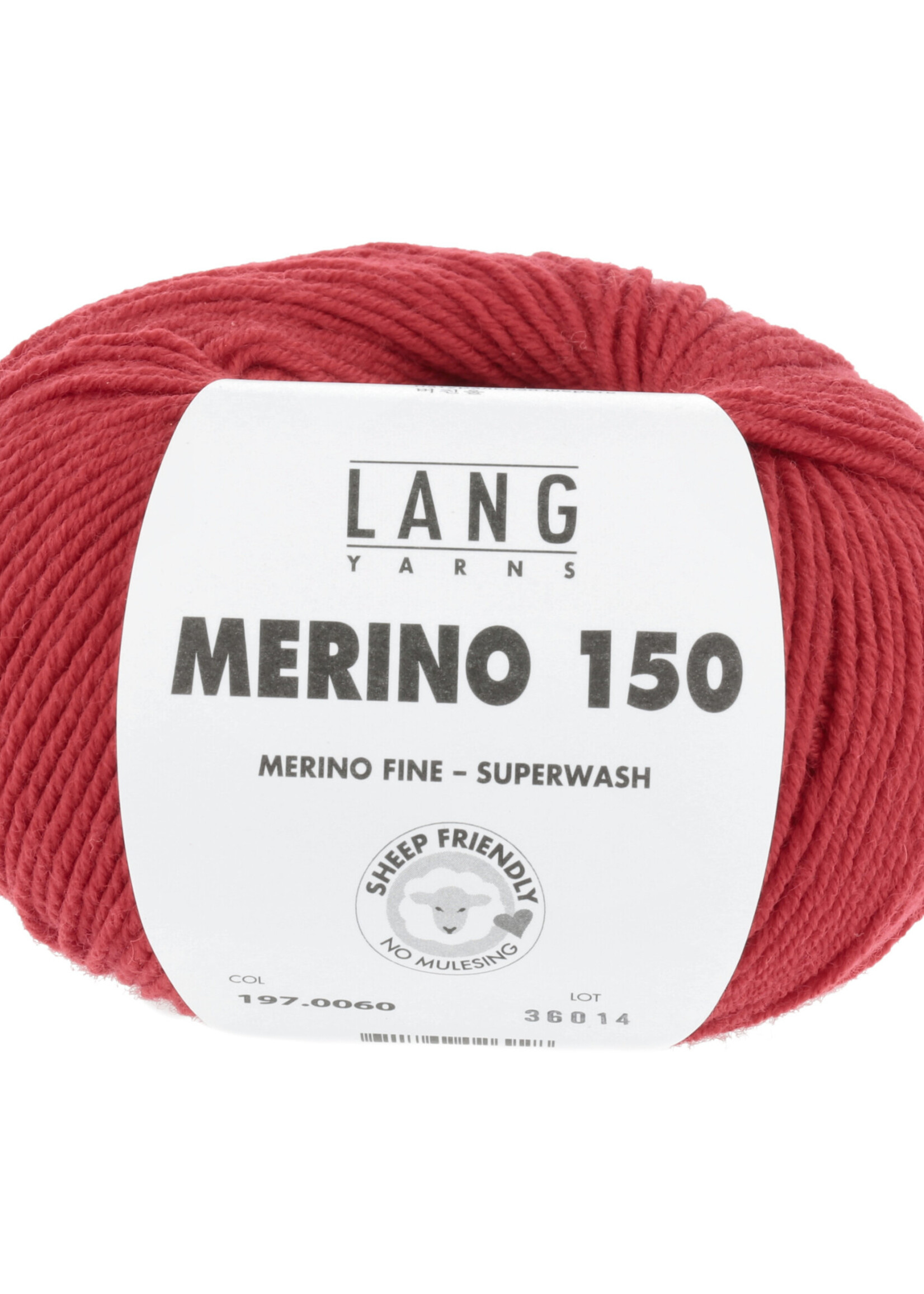 Lang Lang Yarns Merino 150 | 0060 licht vuurrood