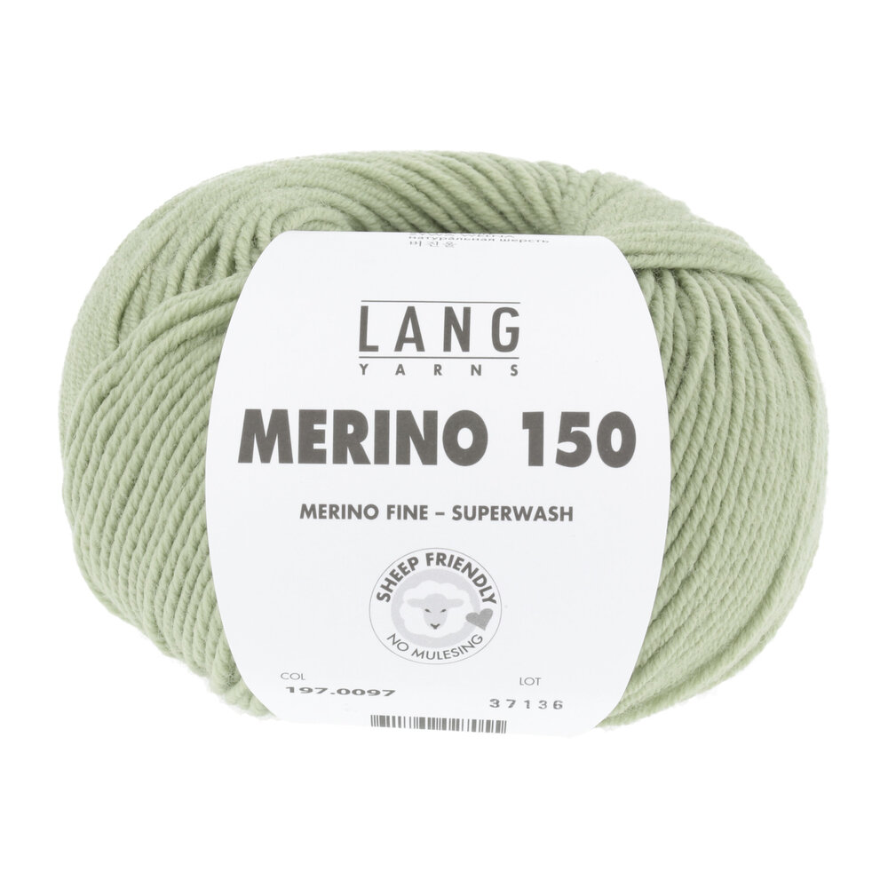 Lang Lang Yarns Merino 150 | 0097 linde groen Lang Lang Yarns Merino 150 | 0097 linde groen