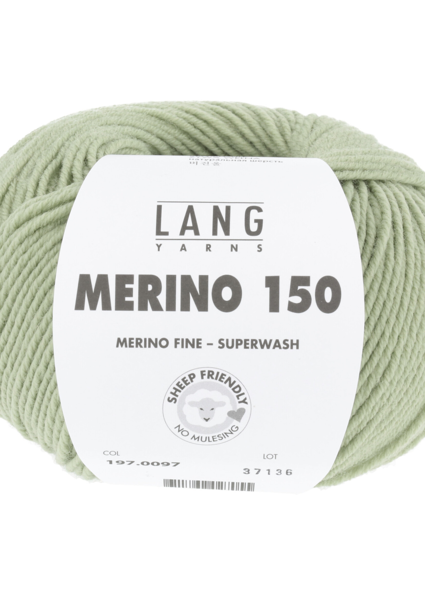 Lang Lang Yarns Merino 150 | 0097 linde groen