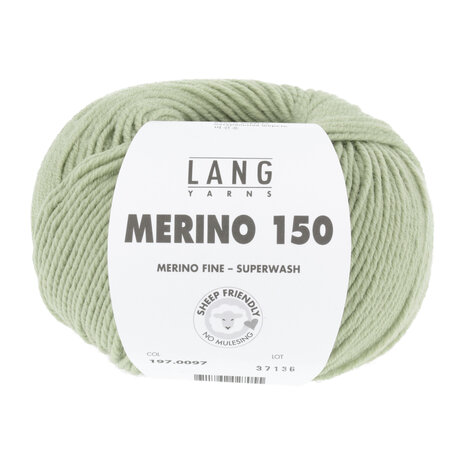 Lang Lang Yarns Merino 150 | 0097 linde groen Lang Lang Yarns Merino 150 | 0097 linde groen