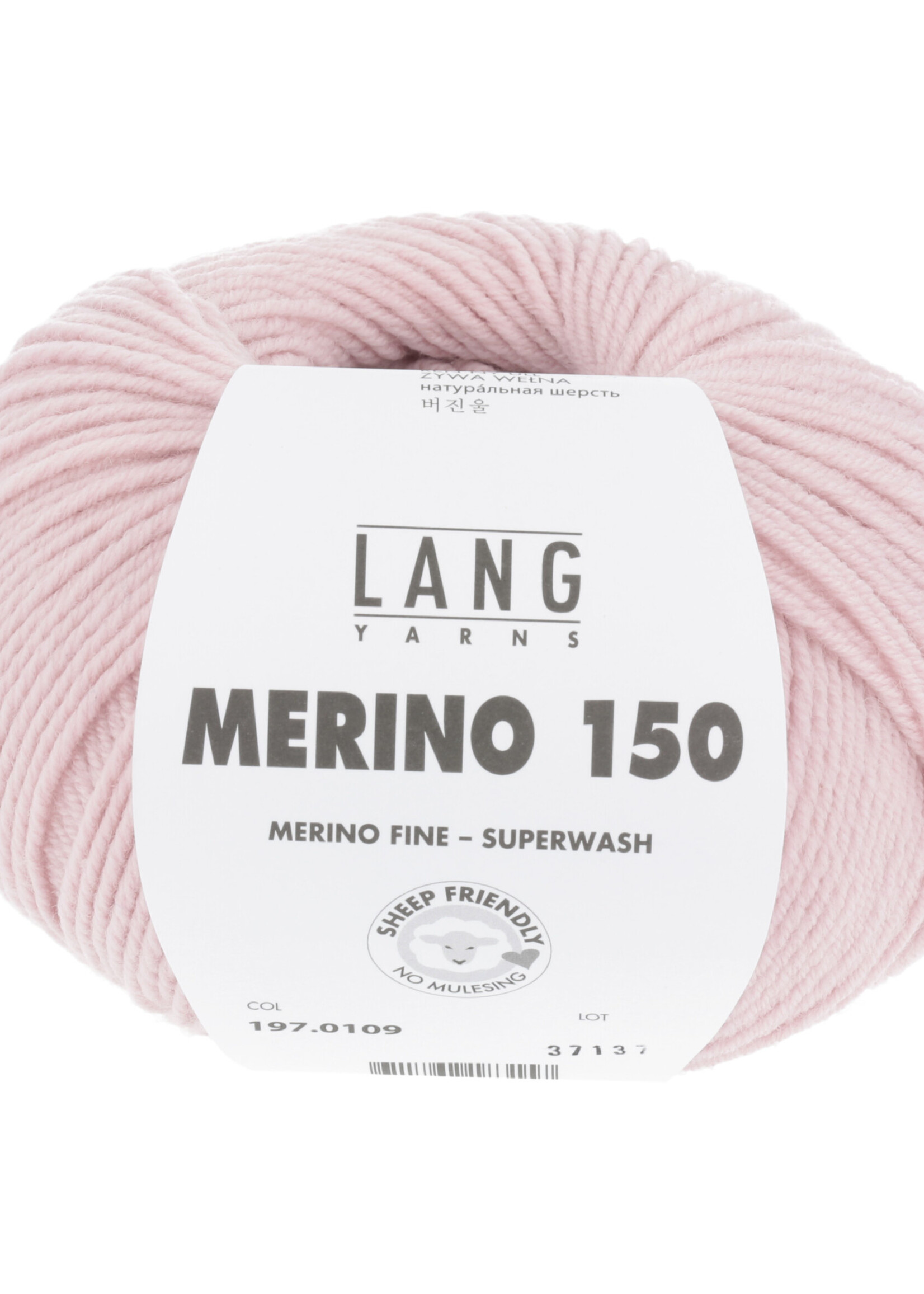 Lang Lang Yarns Merino 150 | 0109 mat roze