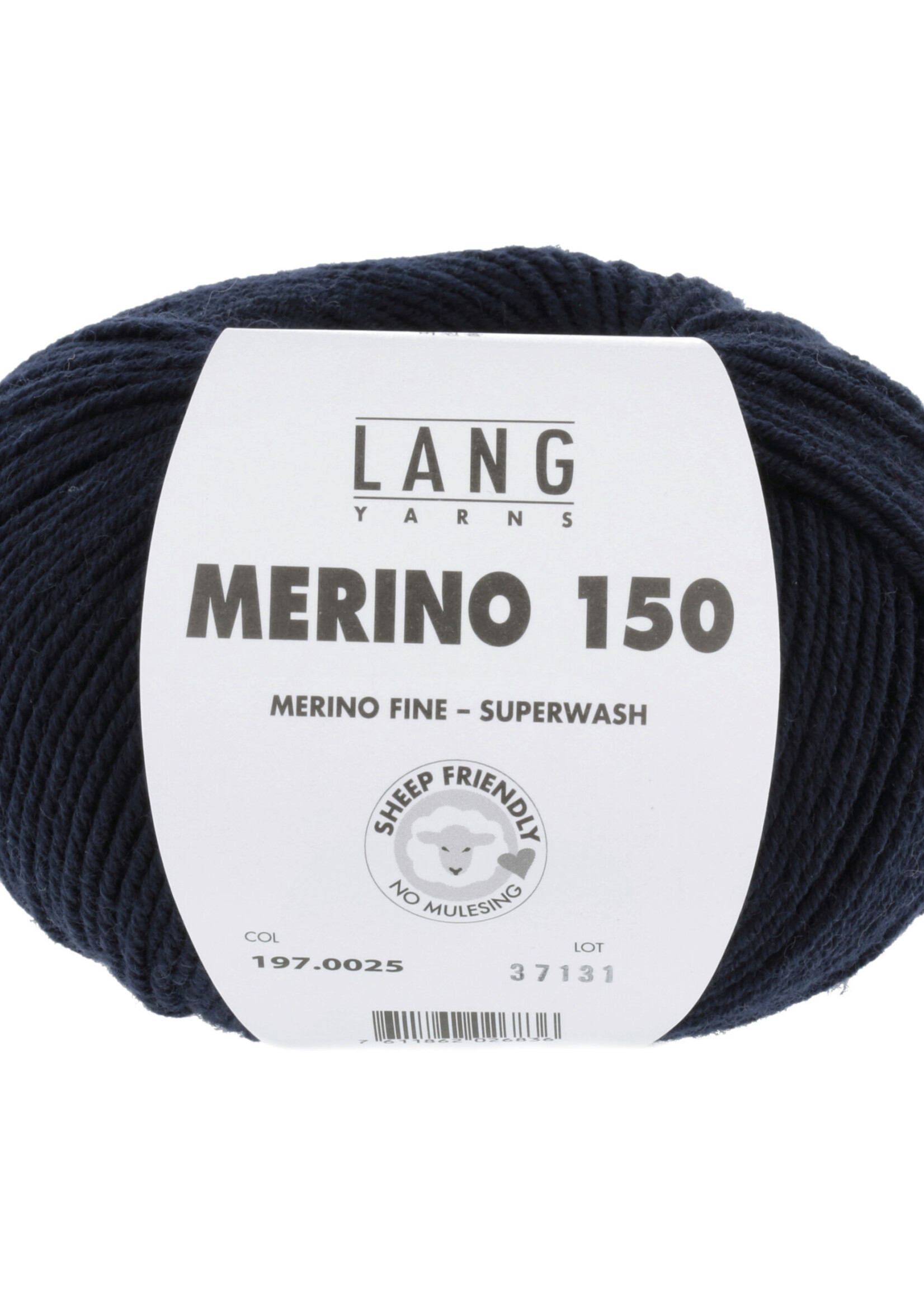 Lang Lang Yarns Merino 150 | 0025 nacht blauw