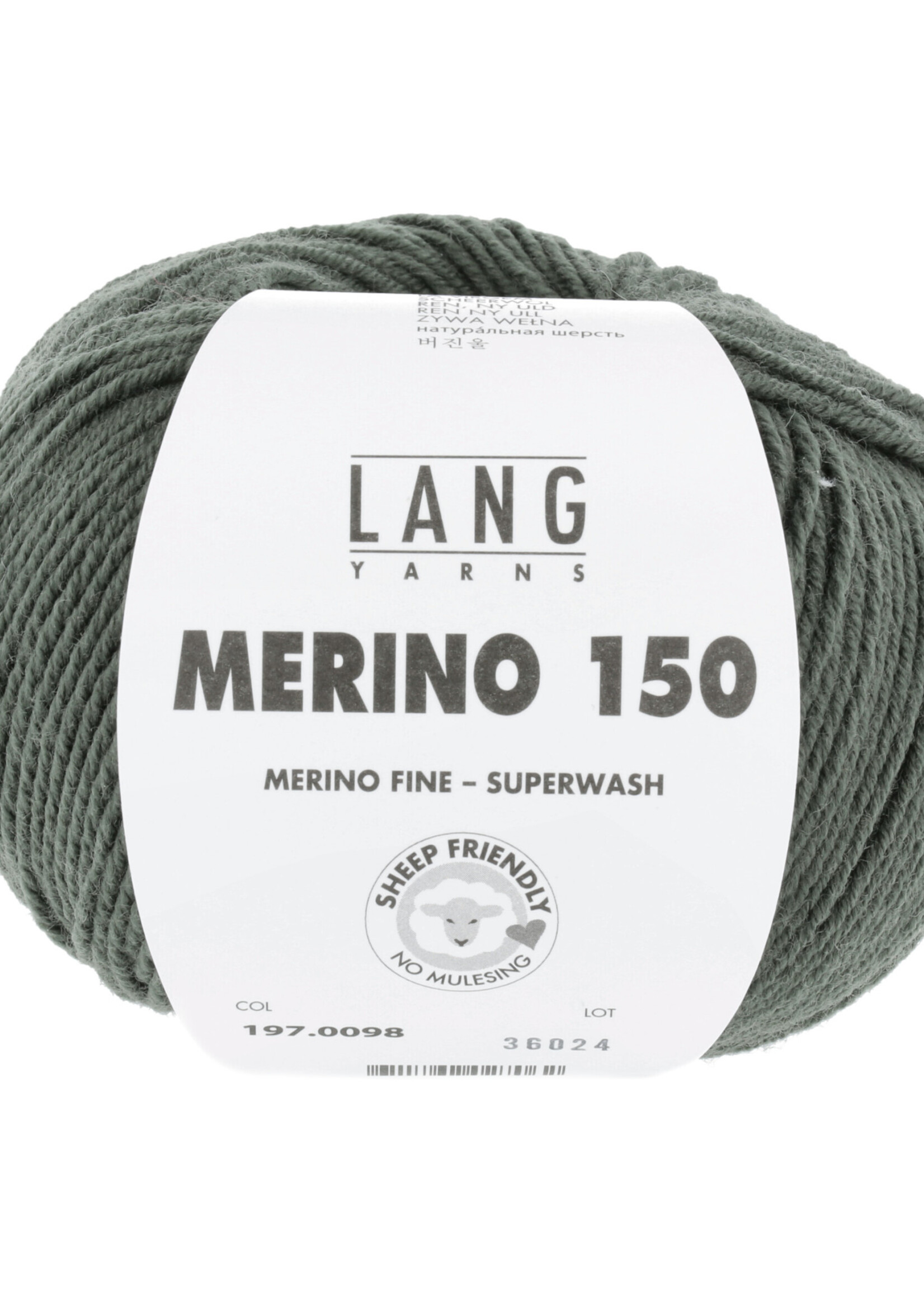 Lang Lang Yarns Merino 150 | 0098 olijf