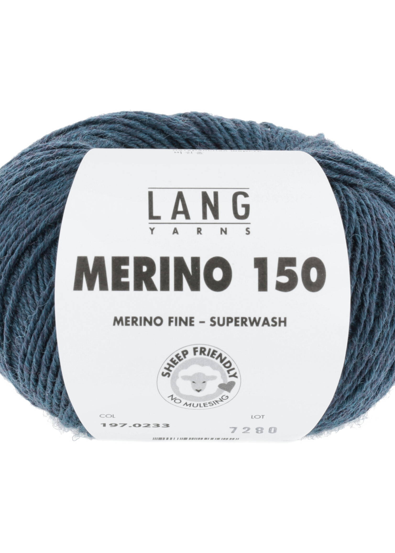 Lang Lang Yarns Merino 150 | 0233 petrol melange