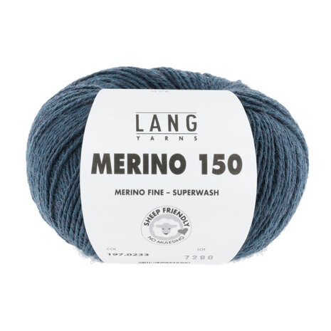 Lang Lang Yarns Merino 150 | 0233 petrol melange Lang Lang Yarns Merino 150 | 0233 petrol melange