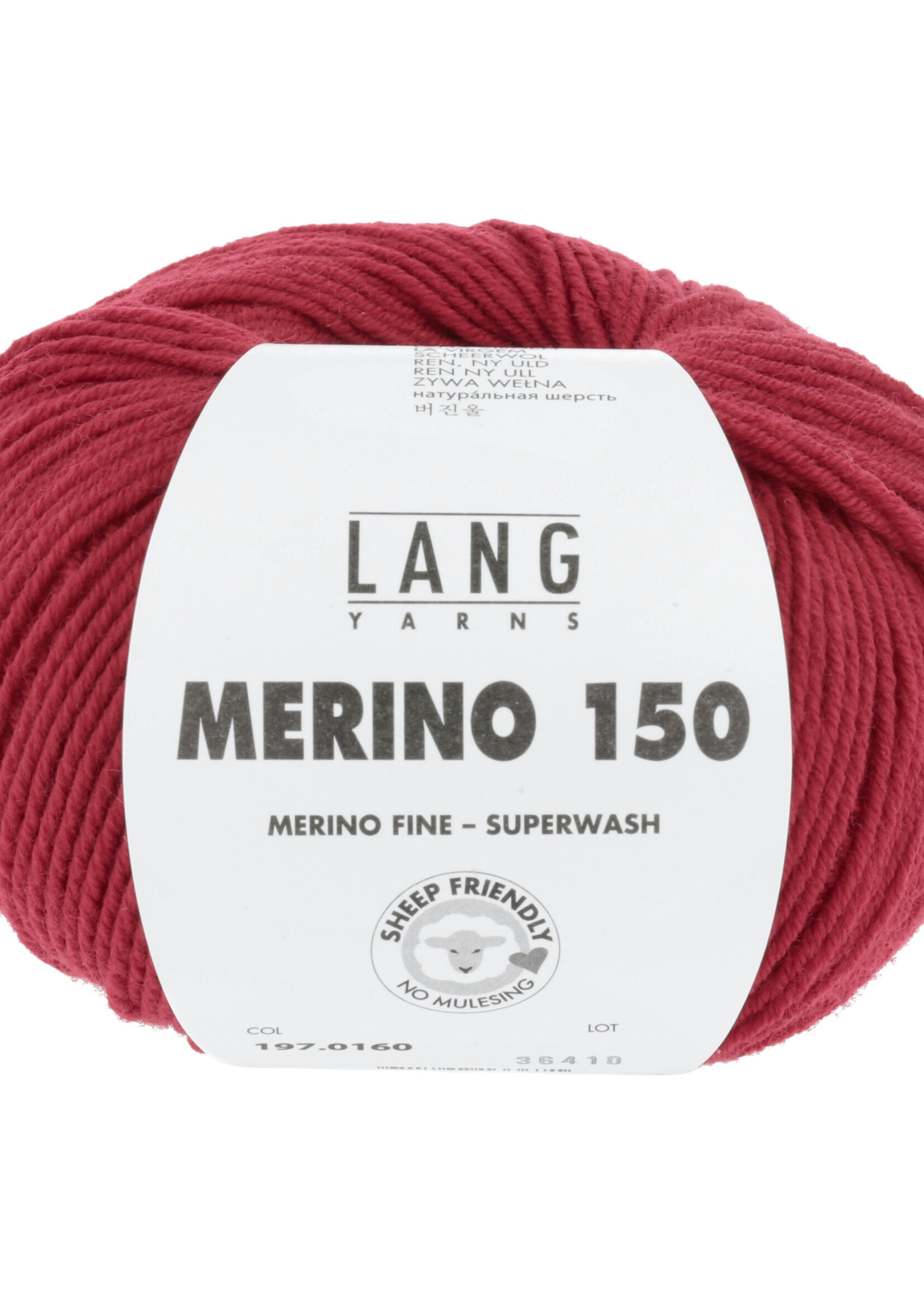 Lang Lang Yarns Merino 150 | 0160 vuurrood