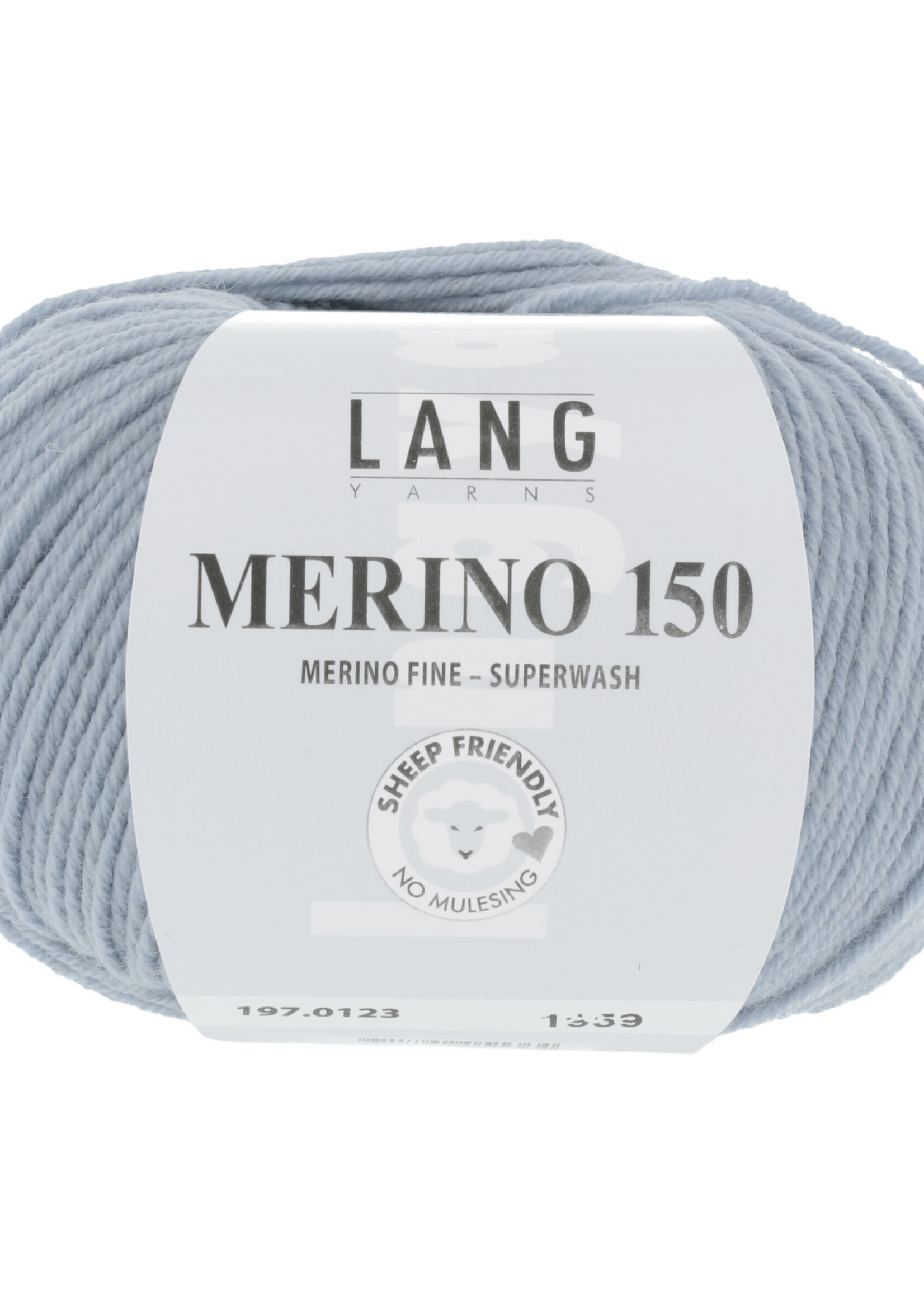Lang Lang Yarns Merino 150 | 0123 zilvergrijs