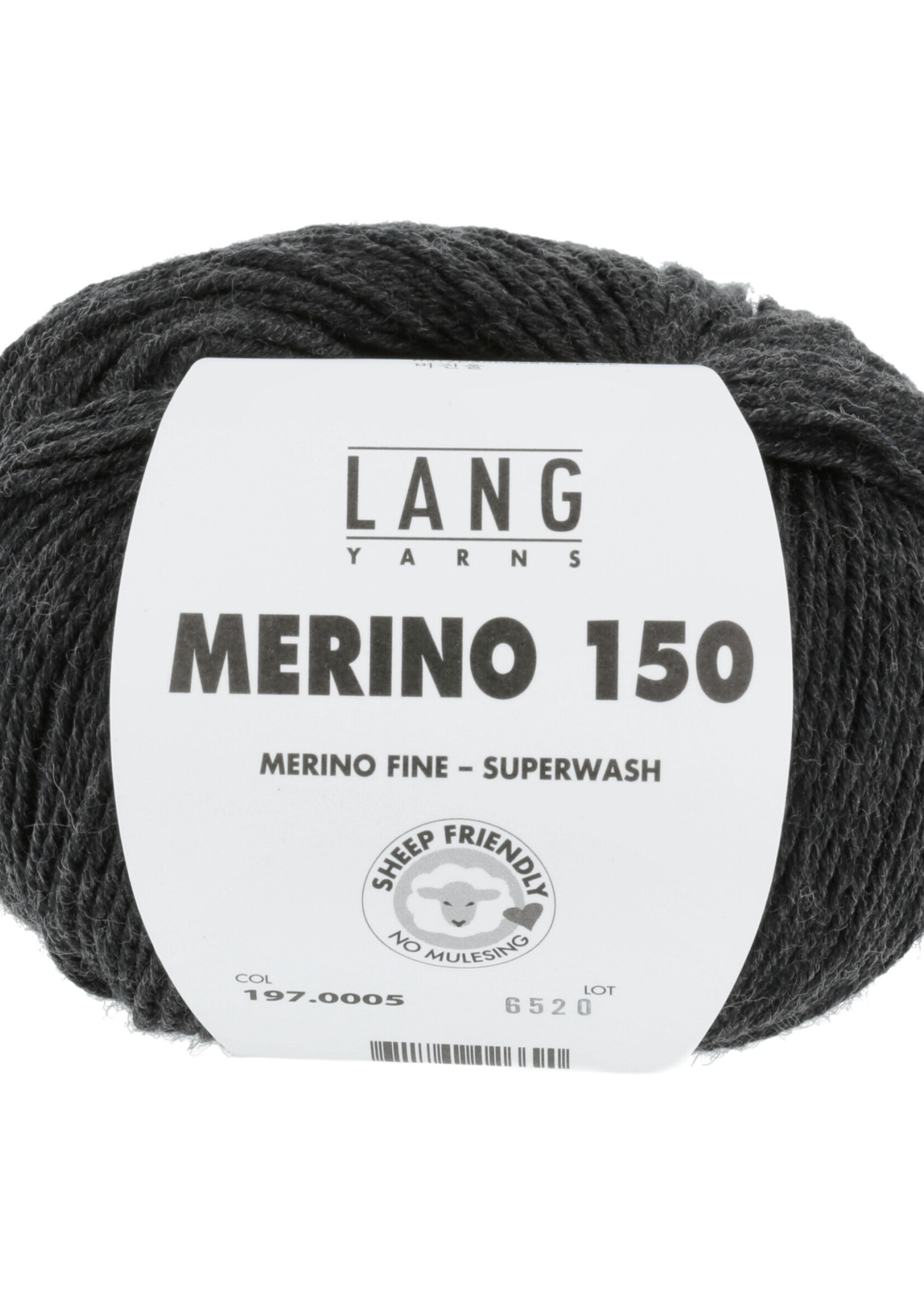 Lang Lang Yarns Merino 150 | 0005 antraciet melange