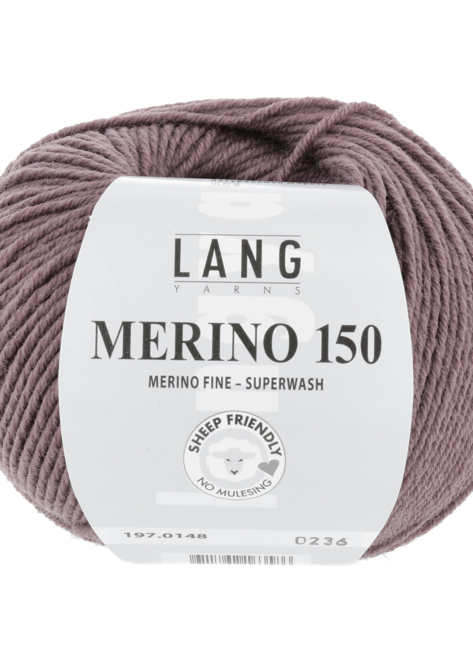 Lang Lang Yarns Merino 150 | 0148 donker oudroze
