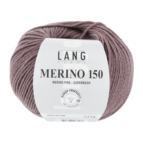 Lang Lang Yarns Merino 150 | 0148 donker oudroze Lang Lang Yarns Merino 150 | 0148 donker oudroze