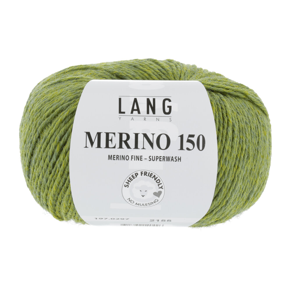 Lang Lang Yarns Merino 150 | 0297 licht olijf melange Lang Lang Yarns Merino 150 | 0297 licht olijf melange