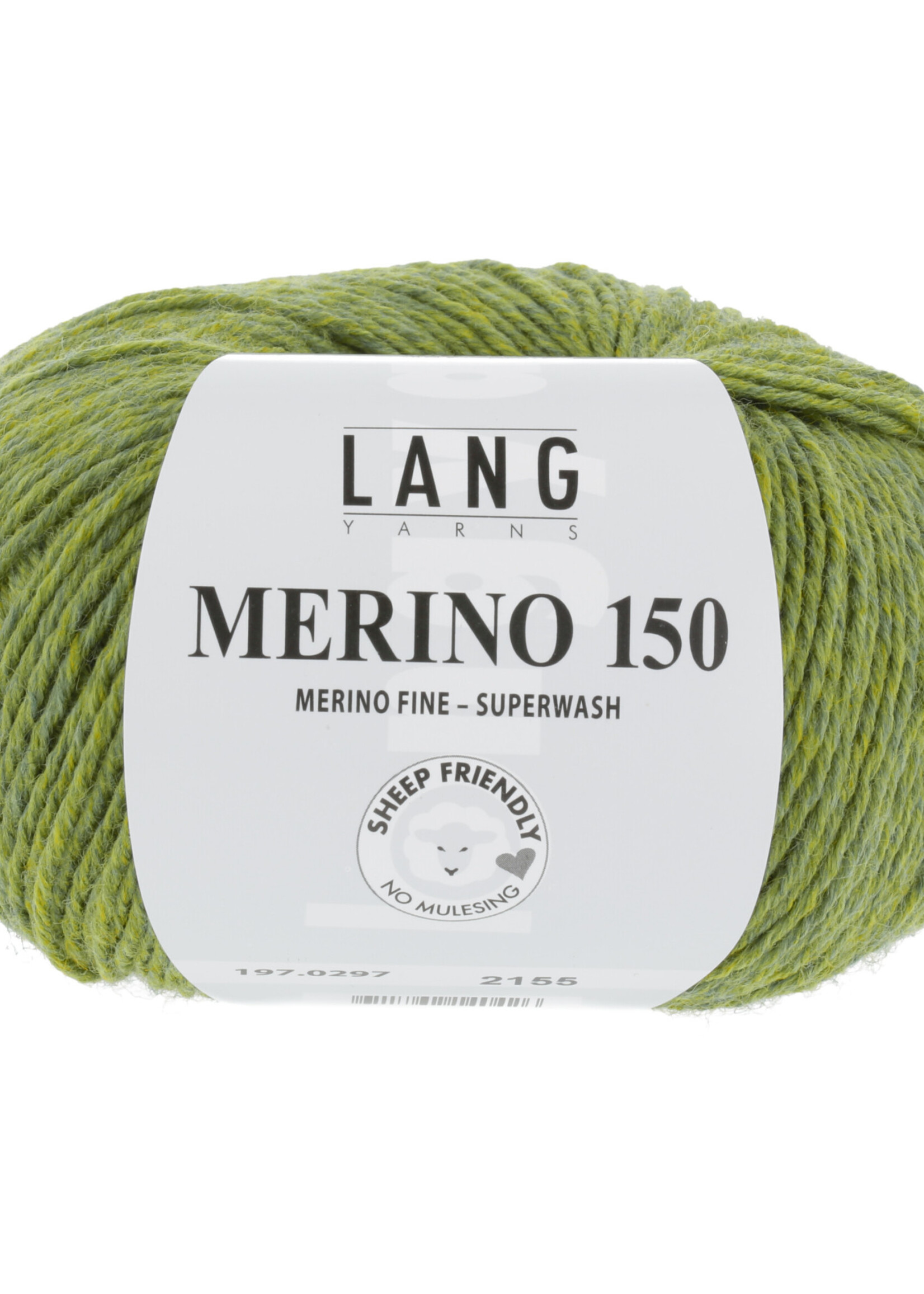 Lang Lang Yarns Merino 150 | 0297 licht olijf melange
