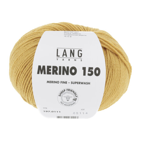 Lang Lang Yarns Merino 150 | 0111 oker geel Lang Lang Yarns Merino 150 | 0111 oker geel