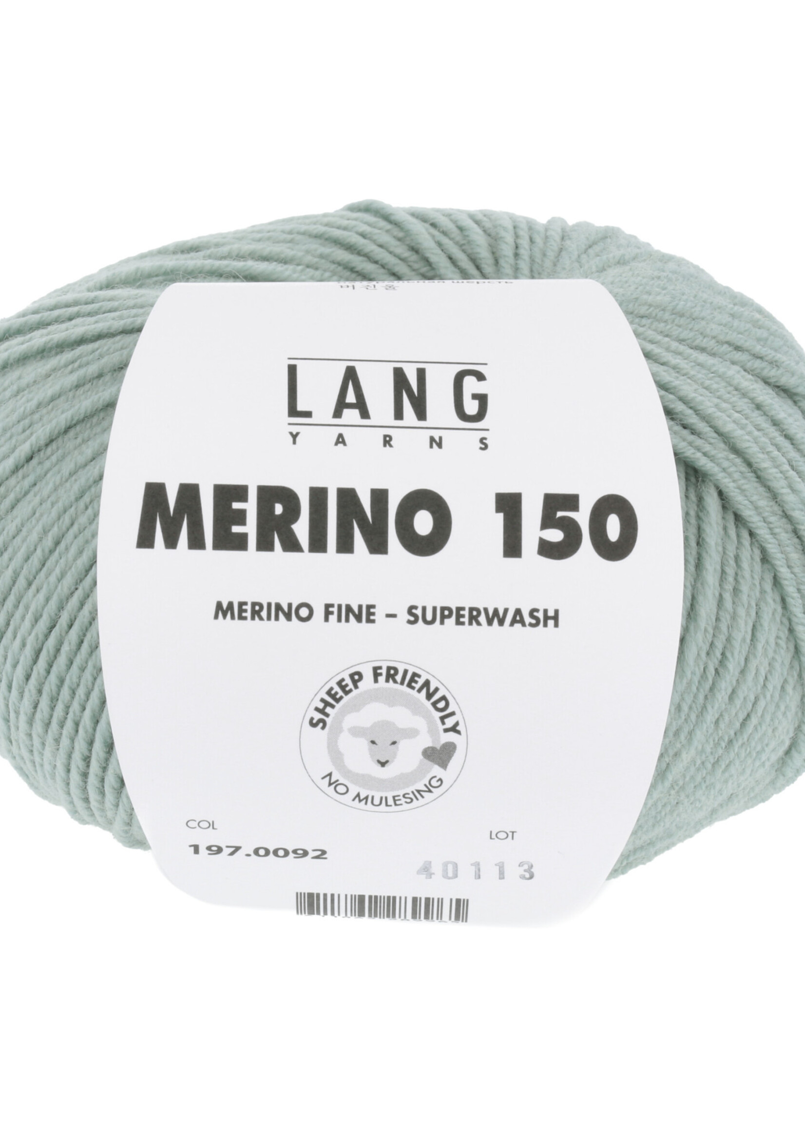 Lang Lang Yarns Merino 150 | 0092 licht groen