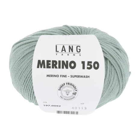 Lang Lang Yarns Merino 150 | 0092 licht groen Lang Lang Yarns Merino 150 | 0092 licht groen